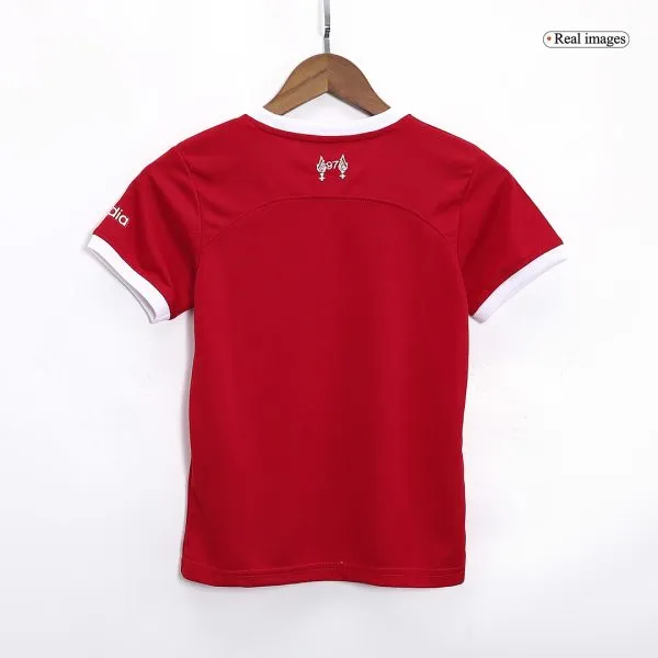 Kids Liverpool Home Soccer Jersey Whole Kit (Jersey+Shorts+Socks) 2023/24 - Top Soccer Jerseys: Fan &Amp; Player Versions | Goalkits.net