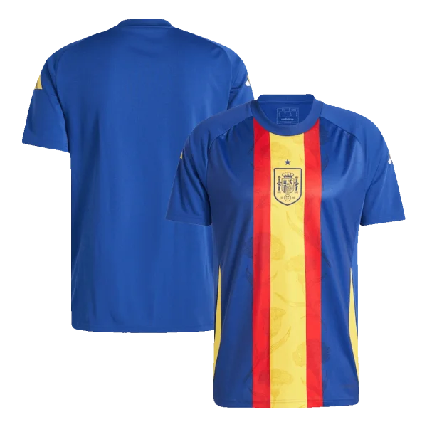 Men'S Spain Pre - Match Soccer Jersey Shirt Euro 2024 - Fan Version - Top Soccer Jerseys: Fan &Amp; Player Versions | Goalkits.net