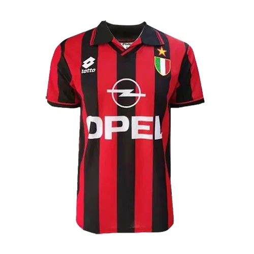 Men's Retro 1996/97 AC Milan Home Soccer Jersey Shirt