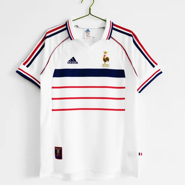 Men's Retro 1998 France Away Soccer Jersey Shirt