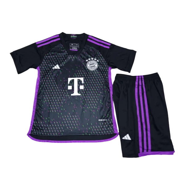 Kids Bayern Munich Away Soccer Jersey Kit (Jersey+Shorts+Sockes) 2023/24 - Top Soccer Jerseys: Fan &Amp; Player Versions | Goalkits.net