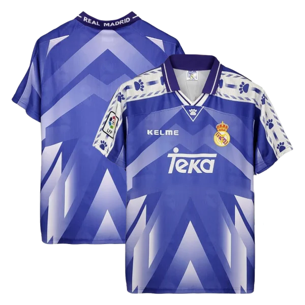 Men's Retro 1996/97 Real Madrid Away Soccer Jersey Shirt