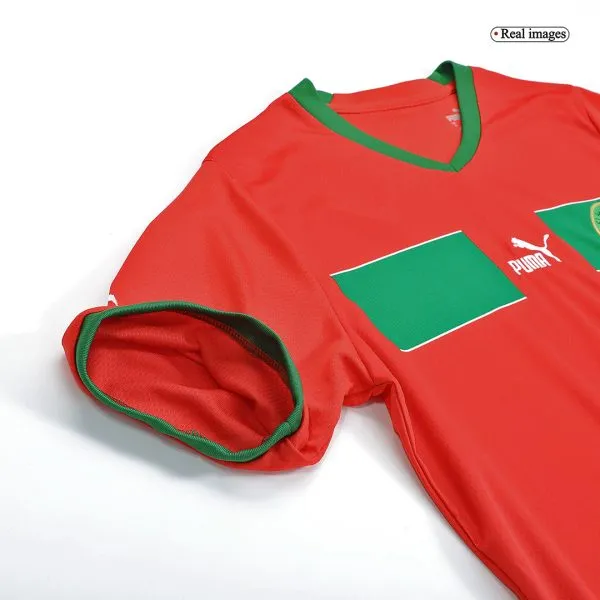 Men'S Morocco  Home Soccer Jersey Shirt 2022 - Top Soccer Jerseys: Fan &Amp; Player Versions | Goalkits.net