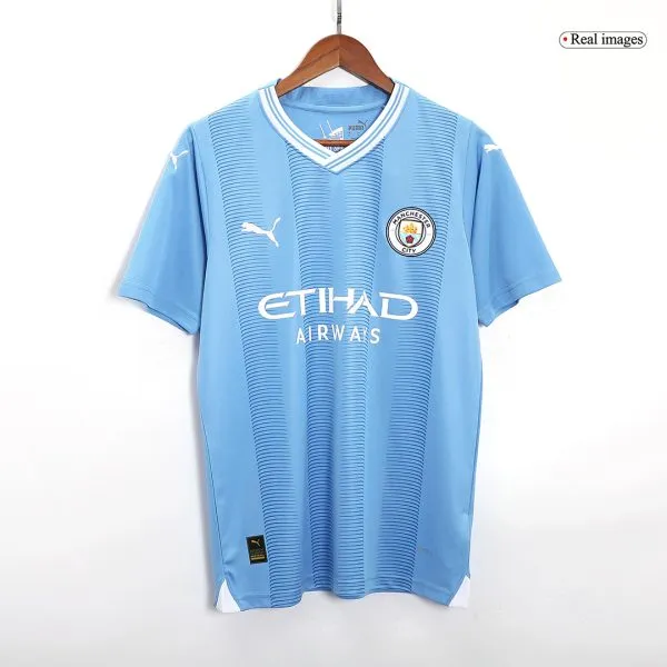 Men'S J.alvarez #19 Manchester City Home Soccer Jersey Shirt 2023/24 - Fan Version - Top Soccer Jerseys: Fan &Amp; Player Versions | Goalkits.net