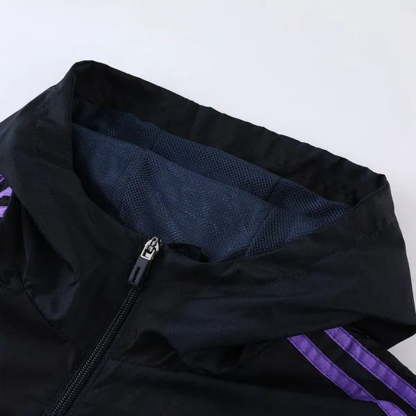 Men'S Real Madrid Windbreaker Hoodie Jacket 2022/23 - Top Soccer Jerseys: Fan &Amp; Player Versions | Goalkits.net