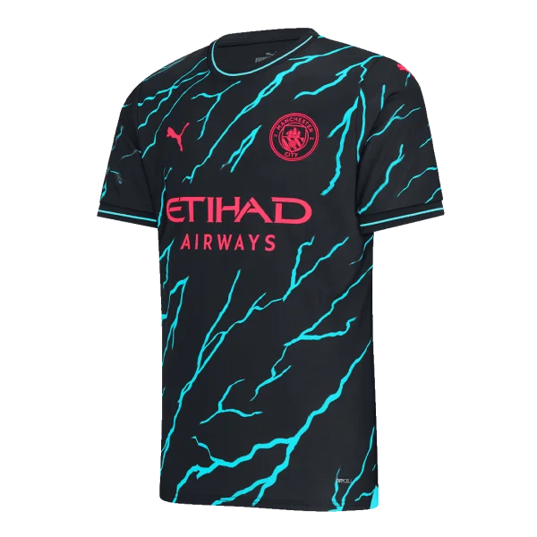Men'S De Bruyne #17 Manchester City Japanese Tour Printing Third Away Soccer Jersey Shirt 2023/24 - Top Soccer Jerseys: Fan &Amp; Player Versions | Goalkits.net