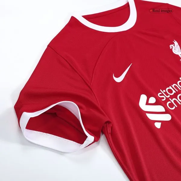 Men'S Liverpool Home Soccer Jersey Kit (Jersey+Shorts) 2023/24 - Top Soccer Jerseys: Fan &Amp; Player Versions | Goalkits.net