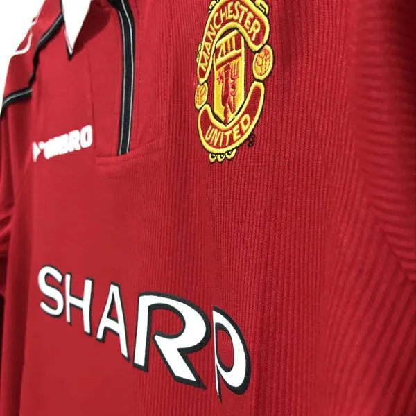Men'S Retro 1998 Manchester United Home Long Sleeves Soccer Jersey Shirt - Top Soccer Jerseys: Fan &Amp; Player Versions | Goalkits.net