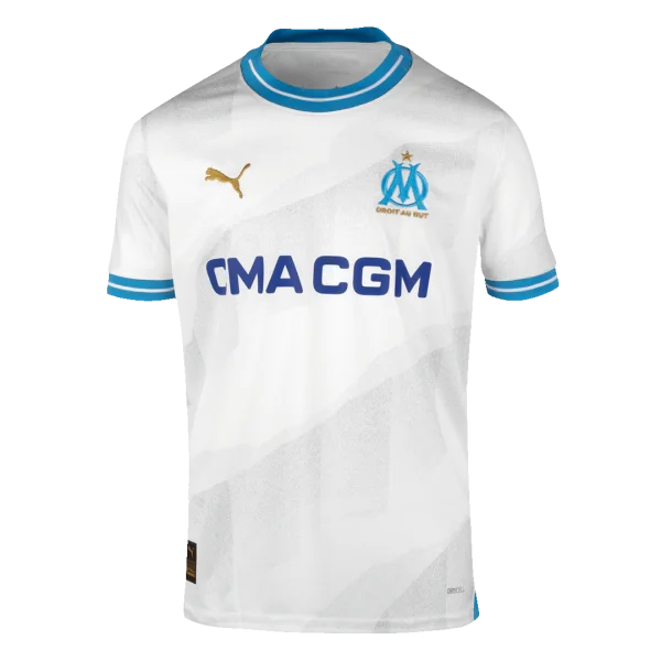 Men'S Marseille Home Soccer Jersey Kit (Jersey+Shorts) 2023/24 - Top Soccer Jerseys: Fan &Amp; Player Versions | Goalkits.net