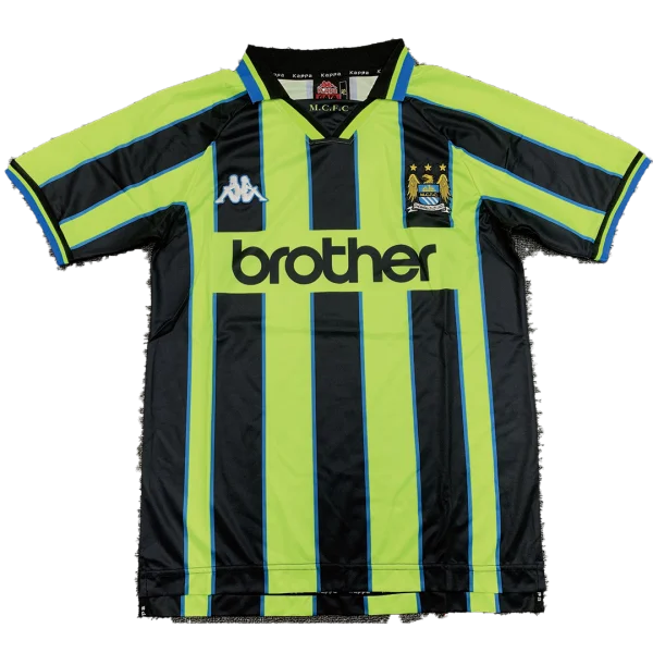 Men's Retro 1998/99 Manchester City Away Soccer Jersey Shirt