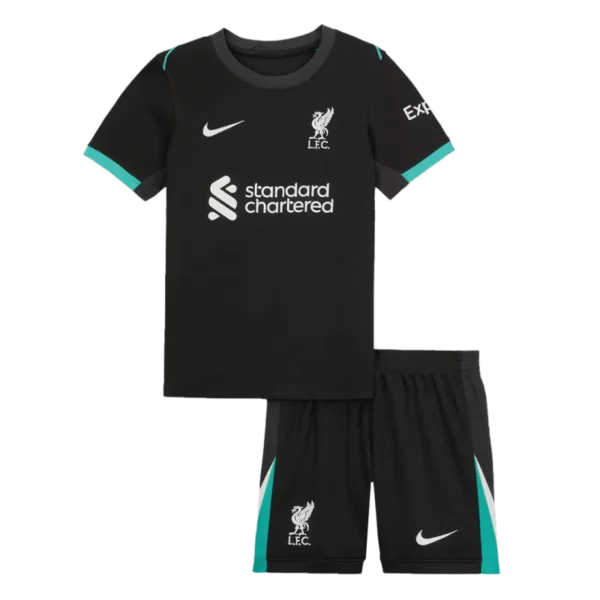 Kids Liverpool Away Soccer Jersey Kit (Jersey+Shorts) 2024/25
