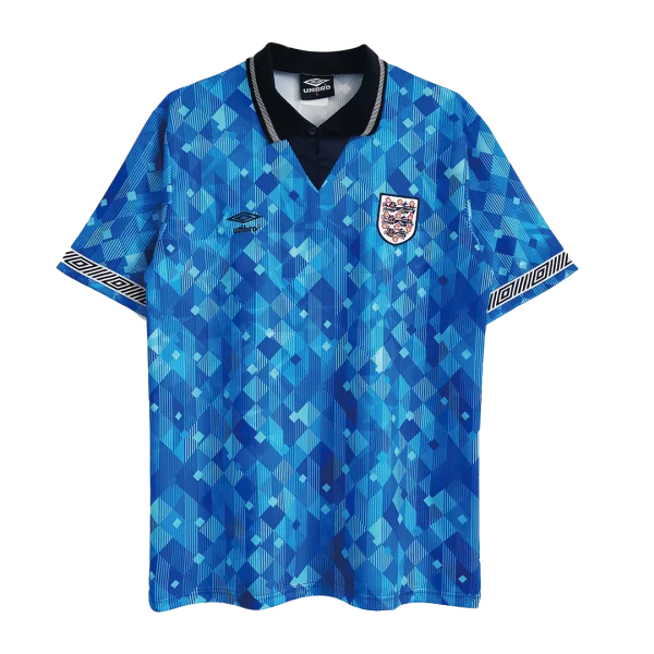 Men's Retro 1990 England Away Soccer Jersey Shirt
