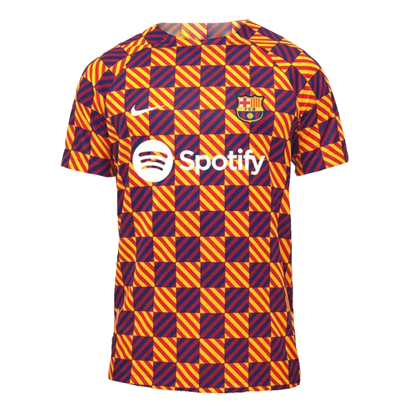 Men's Authentic Barcelona Pre- Match Soccer Jersey Shirt 2022/23