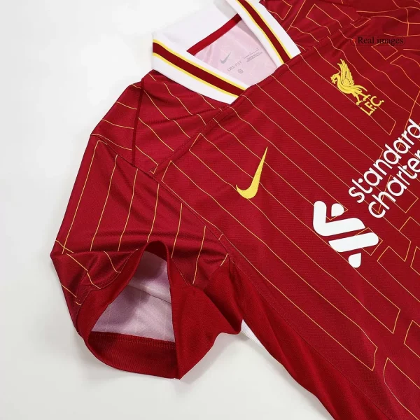Men'S Liverpool Home Soccer Jersey Shirt 2024/25 - Top Soccer Jerseys: Fan &Amp; Player Versions | Goalkits.net