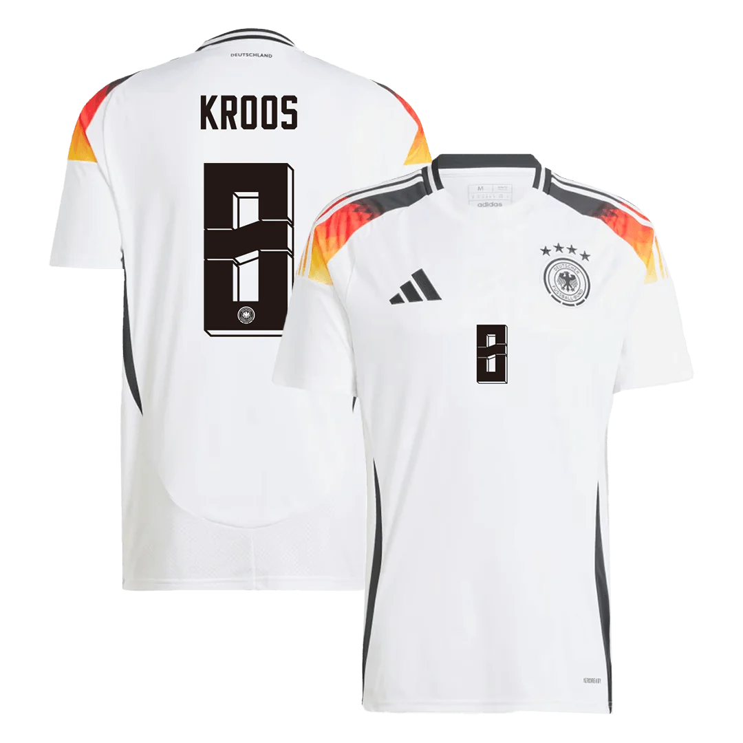 Maillot Allemagne Euro 2024 – Toni Kroos #8 – Domicile Blanc – Taille S – Adidas