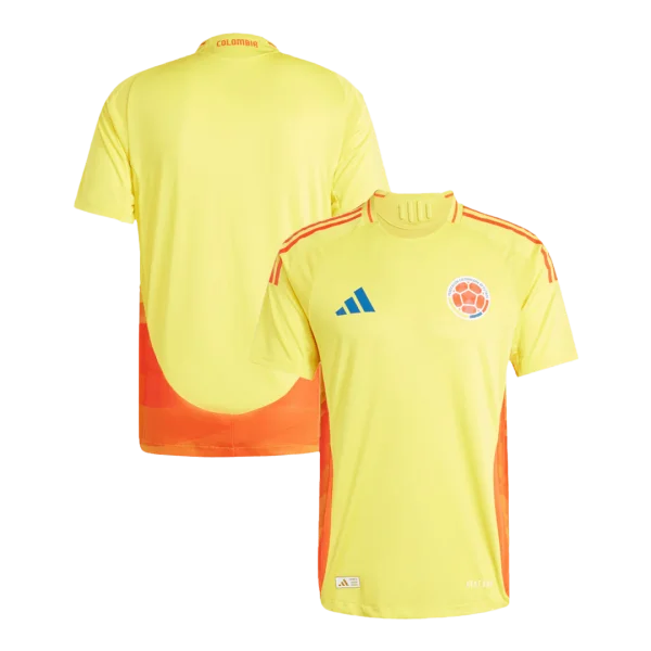 Men'S Authentic Colombia Home Soccer Jersey Shirt Copa América 2024 Player Version - Top Soccer Jerseys: Fan &Amp; Player Versions | Goalkits.net