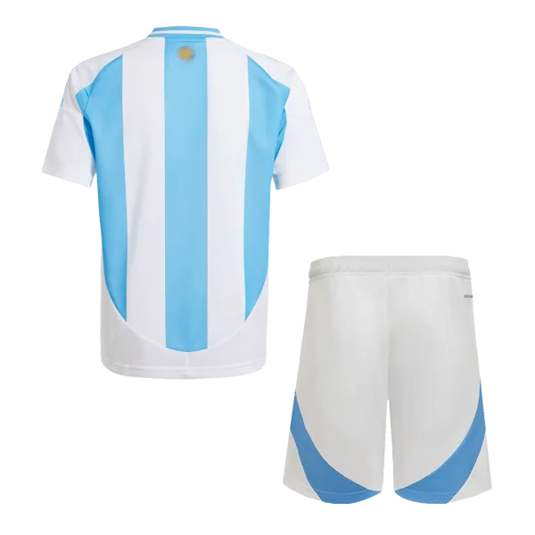 Kids Argentina Home Soccer Jersey Kit (Jersey+Shorts) Copa América 2024 - Top Soccer Jerseys: Fan &Amp; Player Versions | Goalkits.net