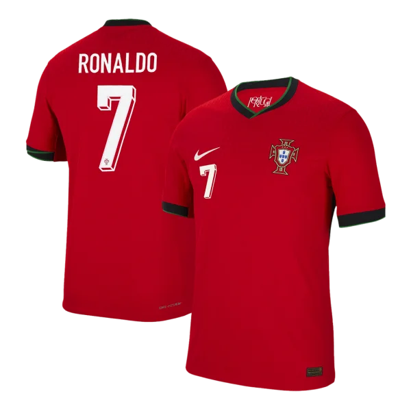 Men'S Authentic Ronaldo #7 Portugal Home Soccer Jersey Shirt Euro 2024 - Top Soccer Jerseys: Fan &Amp; Player Versions | Goalkits.net