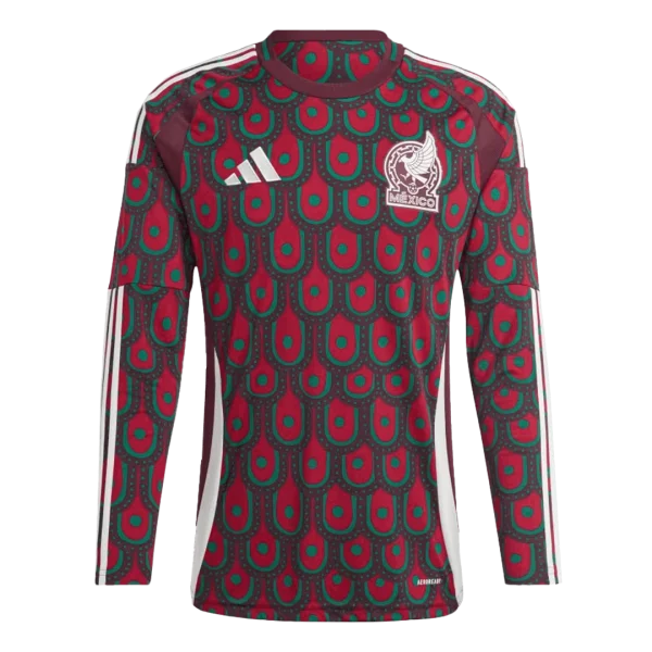 Men Mexico COPA AMÉRICA 2024 Soccer Long Sleeve Jerseys Home 2024 Fan