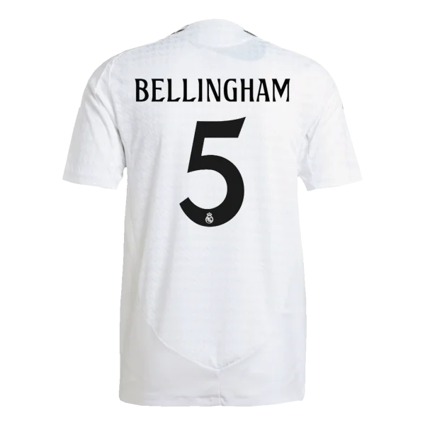 Men'S Authentic Bellingham #5 Real Madrid Home Soccer Jersey Shirt 2024/25 - Player Version - Top Soccer Jerseys: Fan &Amp; Player Versions | Goalkits.net