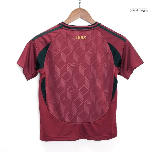 Kids Belgium Home Soccer Jersey Kit (Jersey+Shorts) Euro 2024 - Top Soccer Jerseys: Fan &Amp; Player Versions | Goalkits.net