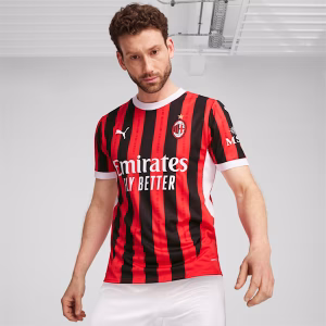 Men'S Ac Milan Home Soccer Jersey Shirt 2024/25 - Fan Version - Top Soccer Jerseys: Fan &Amp; Player Versions | Goalkits.net