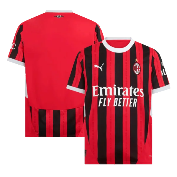 Men'S Ac Milan Home Soccer Jersey Shirt 2024/25 - Fan Version - Top Soccer Jerseys: Fan &Amp; Player Versions | Goalkits.net