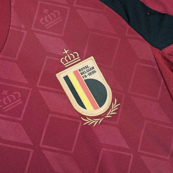 Kids Belgium Home Soccer Jersey Kit (Jersey+Shorts) Euro 2024 - Top Soccer Jerseys: Fan &Amp; Player Versions | Goalkits.net