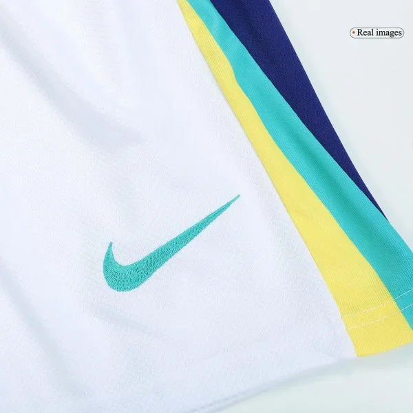 Kids Brazil Away Soccer Jersey Kit (Jersey+Shorts) Copa América 2024 - Top Soccer Jerseys: Fan &Amp; Player Versions | Goalkits.net