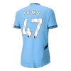 83438194B058Fb465896A822Ee171Dbd Men'S Authentic Foden #47 Manchester City Home Soccer Jersey Shirt 2024/25 - Player Version - Top Soccer Jerseys: Fan &Amp; Player Versions | Goalkits.net
