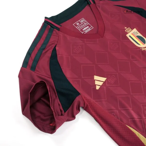 Kids Belgium Home Soccer Jersey Kit (Jersey+Shorts) Euro 2024 - Top Soccer Jerseys: Fan &Amp; Player Versions | Goalkits.net