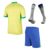 Ccfcb27E75Ac272Ffb99008C63C00035 Men'S Brazil Home Soccer Jersey Whole Kit (Jersey+Shorts+Socks) Copa América 2024 - Top Soccer Jerseys: Fan &Amp; Player Versions | Goalkits.net