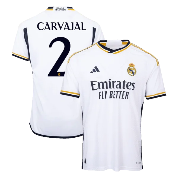 Men'S Authentic Carvajal #2 Real Madrid Home Soccer Jersey Shirt 2023/24 - Player Version - Top Soccer Jerseys: Fan &Amp; Player Versions | Goalkits.net