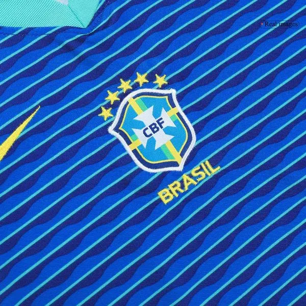 Kids Brazil Away Soccer Jersey Kit (Jersey+Shorts) Copa América 2024 - Top Soccer Jerseys: Fan &Amp; Player Versions | Goalkits.net