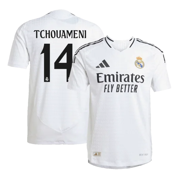 Men'S Authentic Tchouameni #14 Real Madrid Home Soccer Jersey Shirt 2024/25 - Player Version - Top Soccer Jerseys: Fan &Amp; Player Versions | Goalkits.net