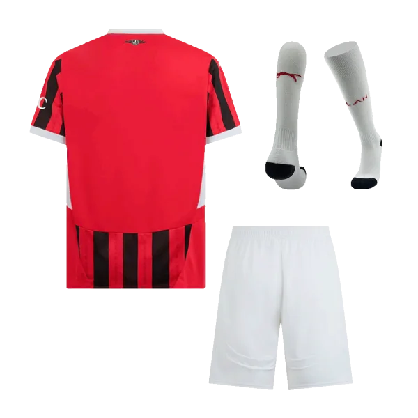 Men'S Ac Milan Home Soccer Jersey Whole Kit (Jersey+Shorts+Socks) 2024/25 - Top Soccer Jerseys: Fan &Amp; Player Versions | Goalkits.net
