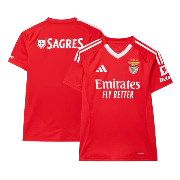 Men'S Benfica Home Soccer Jersey Shirt 2024/25 - Fan Version - Top Soccer Jerseys: Fan &Amp; Player Versions | Goalkits.net