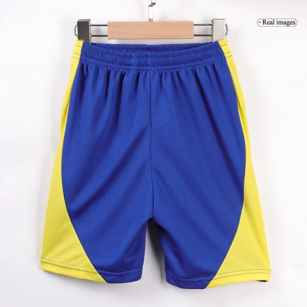 Kids Al Nassr Home Soccer Jersey Kit (Jersey+Shorts) 2024/25 - Top Soccer Jerseys: Fan &Amp; Player Versions | Goalkits.net