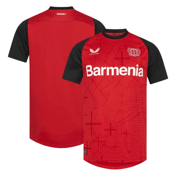 Men'S Bayer 04 Leverkusen Home Soccer Jersey Shirt 2024/25 - Fan Version - Top Soccer Jerseys: Fan &Amp; Player Versions | Goalkits.net