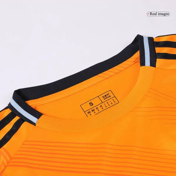 Men'S Real Madrid Away Long Sleeves Soccer Jersey Shirt 2024/25 - Fan Version - Top Soccer Jerseys: Fan &Amp; Player Versions | Goalkits.net