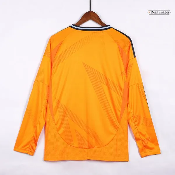Men'S Real Madrid Away Long Sleeves Soccer Jersey Shirt 2024/25 - Fan Version - Top Soccer Jerseys: Fan &Amp; Player Versions | Goalkits.net