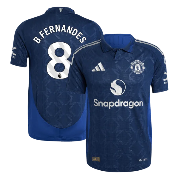 Men'S Authentic B.fernandes #8 Manchester United Away Soccer Jersey Shirt 2024/25 - Player Version - Top Soccer Jerseys: Fan &Amp; Player Versions | Goalkits.net