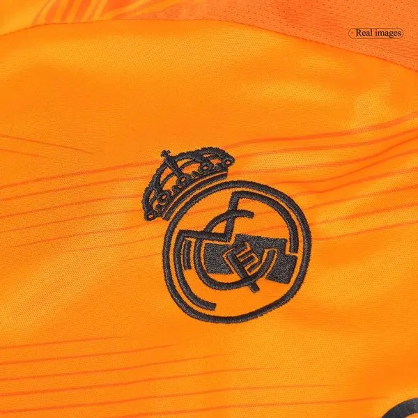 Men'S Real Madrid Away Long Sleeves Soccer Jersey Shirt 2024/25 - Fan Version - Top Soccer Jerseys: Fan &Amp; Player Versions | Goalkits.net