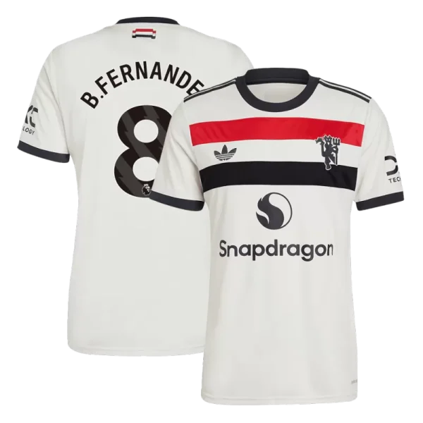 Men's B.FERNANDES #8 Manchester United Third Away Soccer Jersey Shirt 2024/25 - Fan Version