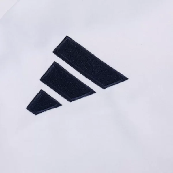 Men'S Real Madrid Zipper Tracksuit Sweat Shirt Kit (Top+Trousers) 2024/25 -White - Top Soccer Jerseys: Fan &Amp; Player Versions | Goalkits.net