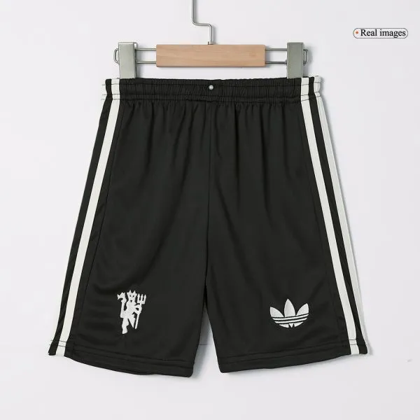 Kids Manchester United Third Away Soccer Jersey Kit (Jersey+Shorts) 2024/25 - Top Soccer Jerseys: Fan &Amp; Player Versions | Goalkits.net