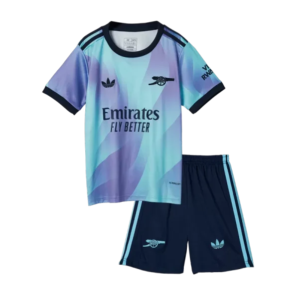 Kids Arsenal Third Away Soccer Jersey Whole Kit (Jersey+Shorts+Socks) 2024/25 - Top Soccer Jerseys: Fan &Amp; Player Versions | Goalkits.net