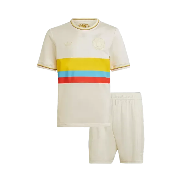 Kids Colombia 100th Anniversary Soccer Jersey Kit (Jersey+Shorts) 2024
