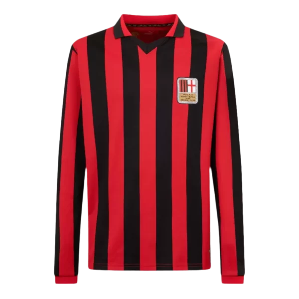 Men's AC Milan 125th Anniversary Long Sleeves Soccer Jersey Shirt 2024/25 - Fan Version