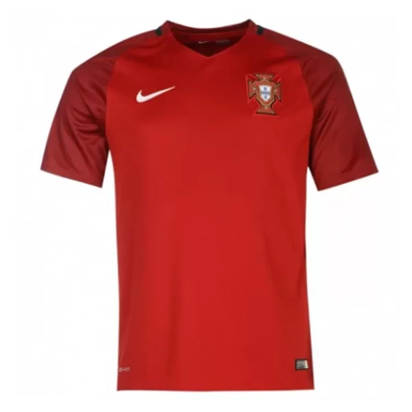 Men's Retro 2016 Portugal Home Soccer Jersey Shirt